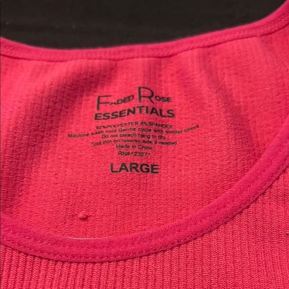 Pink Crew Neck Short Sleeve Fitted T-Shirt - Picture 2 of 2